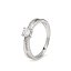 Bonito anillo solitario con circonitas Lineargent 13745